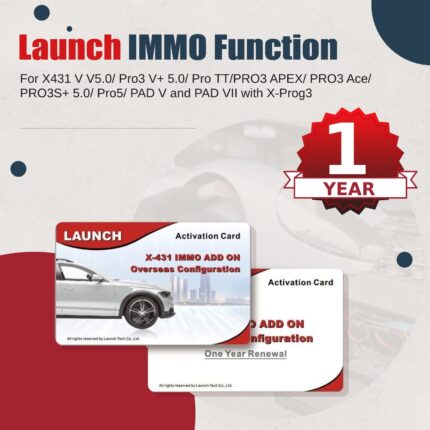 One Year Update Service for Launch X431 IMMO Activation on PAD VII,PAD V,PRO5,PAD V ELITE, PRO ELITE,PRO3 ACE, PRO3S+ V5.0, PRO3 APEX