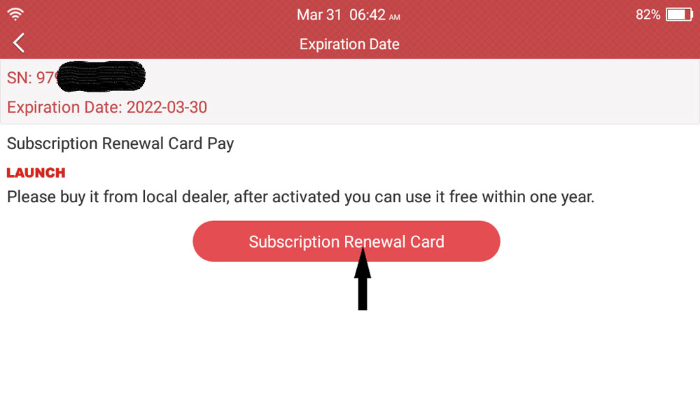 Update Launch CRP919E CRP919X via Renew Card 3