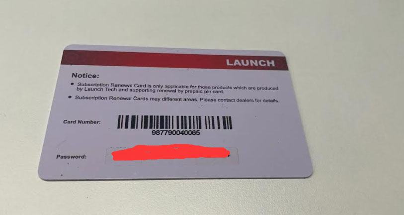 Update Launch CRP919E CRP919X via Renew Card 4